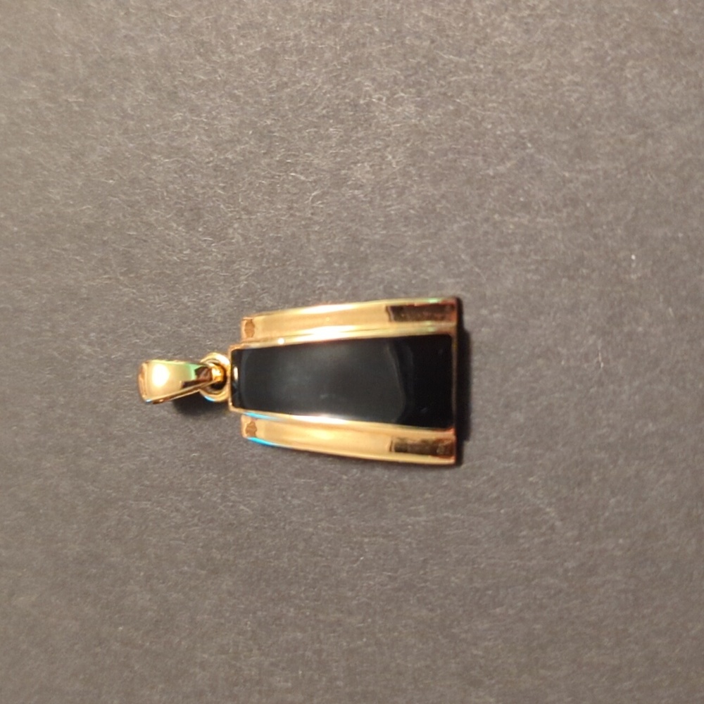 Lia Sophia Black and Gold Toned Pendant